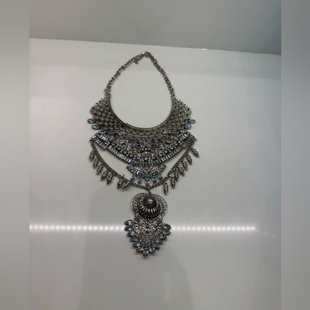 Silver & Rhinestone Statement Dylan Lex Inspired … - image 2